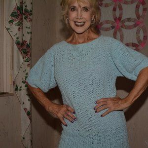 All cotton hand crochet tunic